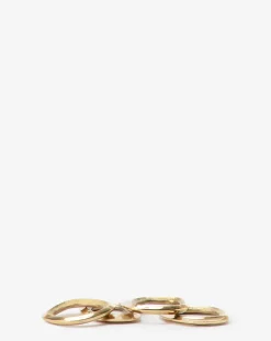 Gilford Brass Napkin Rings (Set of 4)|Nawab Regency Hot