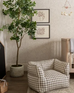 Gingham Kids Chair|VIDYA EXPORTS Online