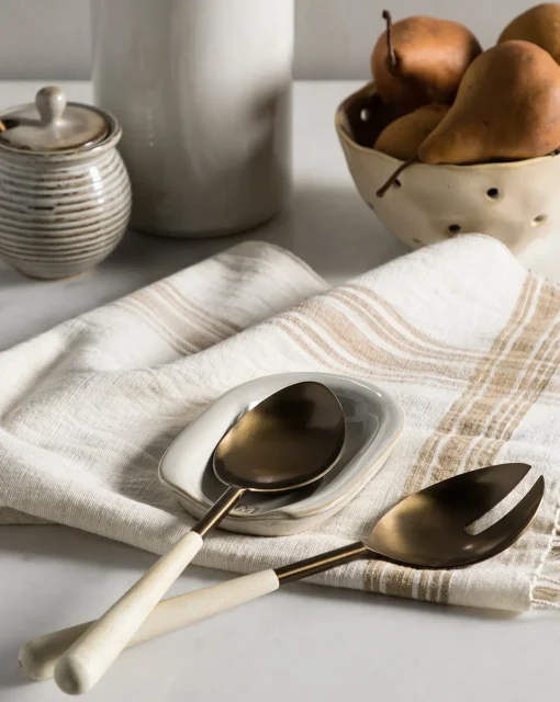 Glazed Stoneware Spoon Rest|Makerspalm New