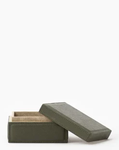 Green Leather Box|Pigeon & Poodle dba Made goods Best