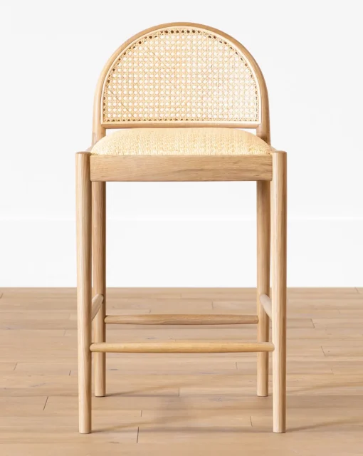 Hadden Natural Counter Stool|Makerspalm Outlet