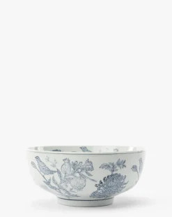 Hand Stamped Botanical Bowl|Creative Co-op Sale