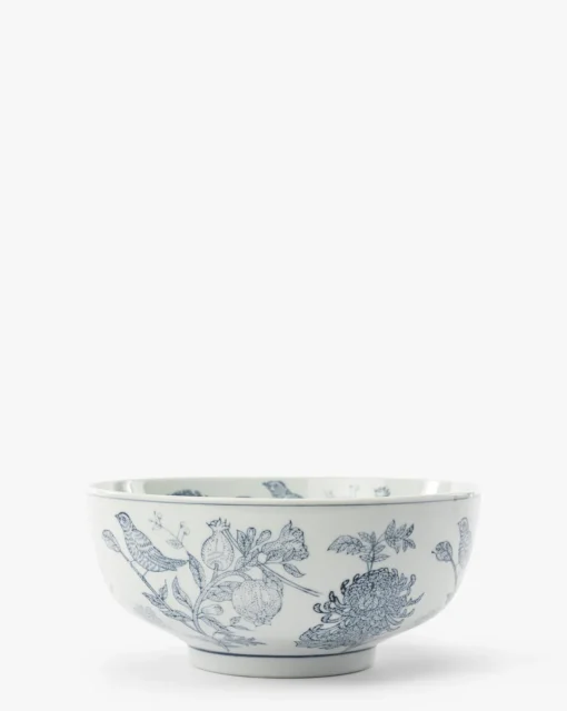 Hand Stamped Botanical Bowl|Creative Co-op Sale