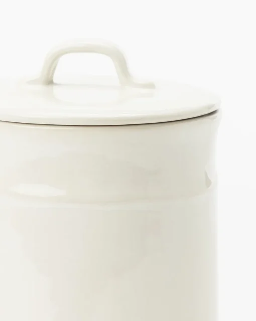 Handled Ceramic Canister|Highland New