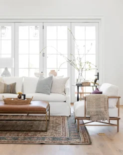 Harlow Leather Coffee Table|Credence Online