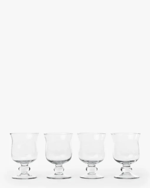Keely Goblets (Set of 4)|Transparent Overseas Clearance