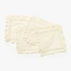 Lace Trim Cocktail Napkins (Set of 4)|Mega Vick Wear Hot