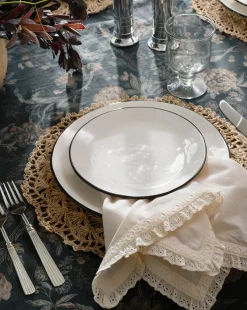 Lace Trim Napkins (Set of 4)|Mega Vick Wear Sale