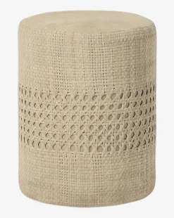Longmont Suede Ottoman|Made Goods Best