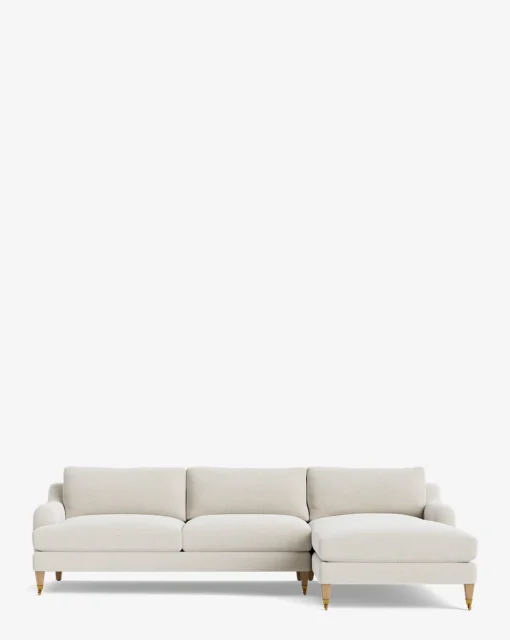 Lucille English Roll Arm Right Chaise Sectional 107"|Community New