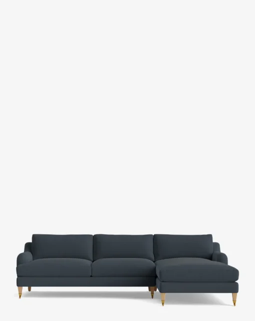 Lucille English Roll Arm Right Chaise Sectional 107"|Community New
