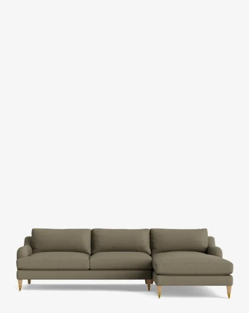 Lucille English Roll Arm Right Chaise Sectional 107"|Community New