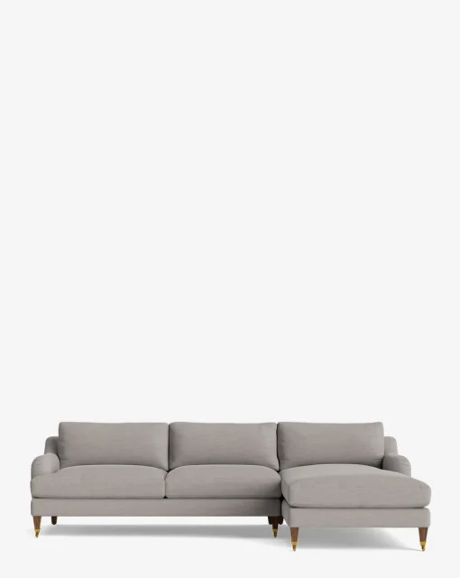 Lucille English Roll Arm Right Chaise Sectional 107"|Community New