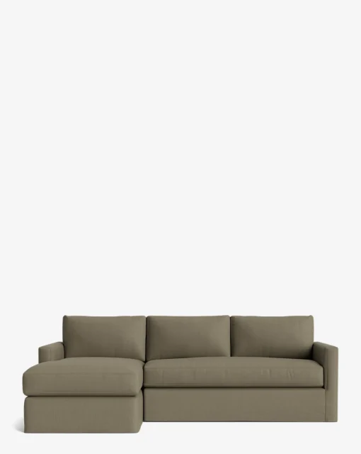 Macy Slipcover Chaise Sectional 101"|Community Best