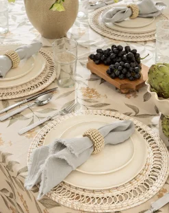 Mango Wood Bead Napkin Rings (Set of 4)|Creative Co-op Sale