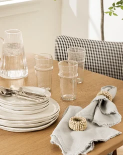 Mango Wood Bead Napkin Rings (Set of 4)|Creative Co-op Sale