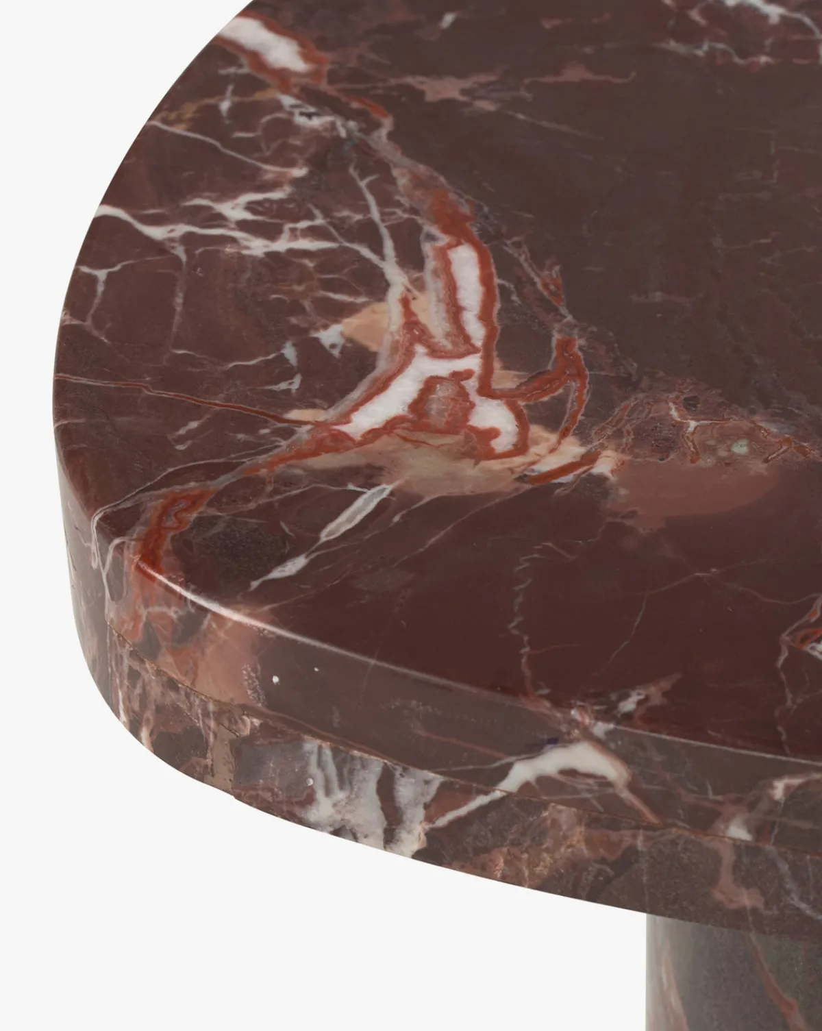 Merlot Marble End Table|Four Hands Clearance