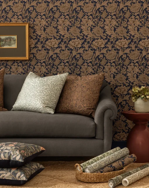 Morris & Co. x McGee & Co. Chrysanthemum Wallpaper|Sanderson Design Group, Inc. Online