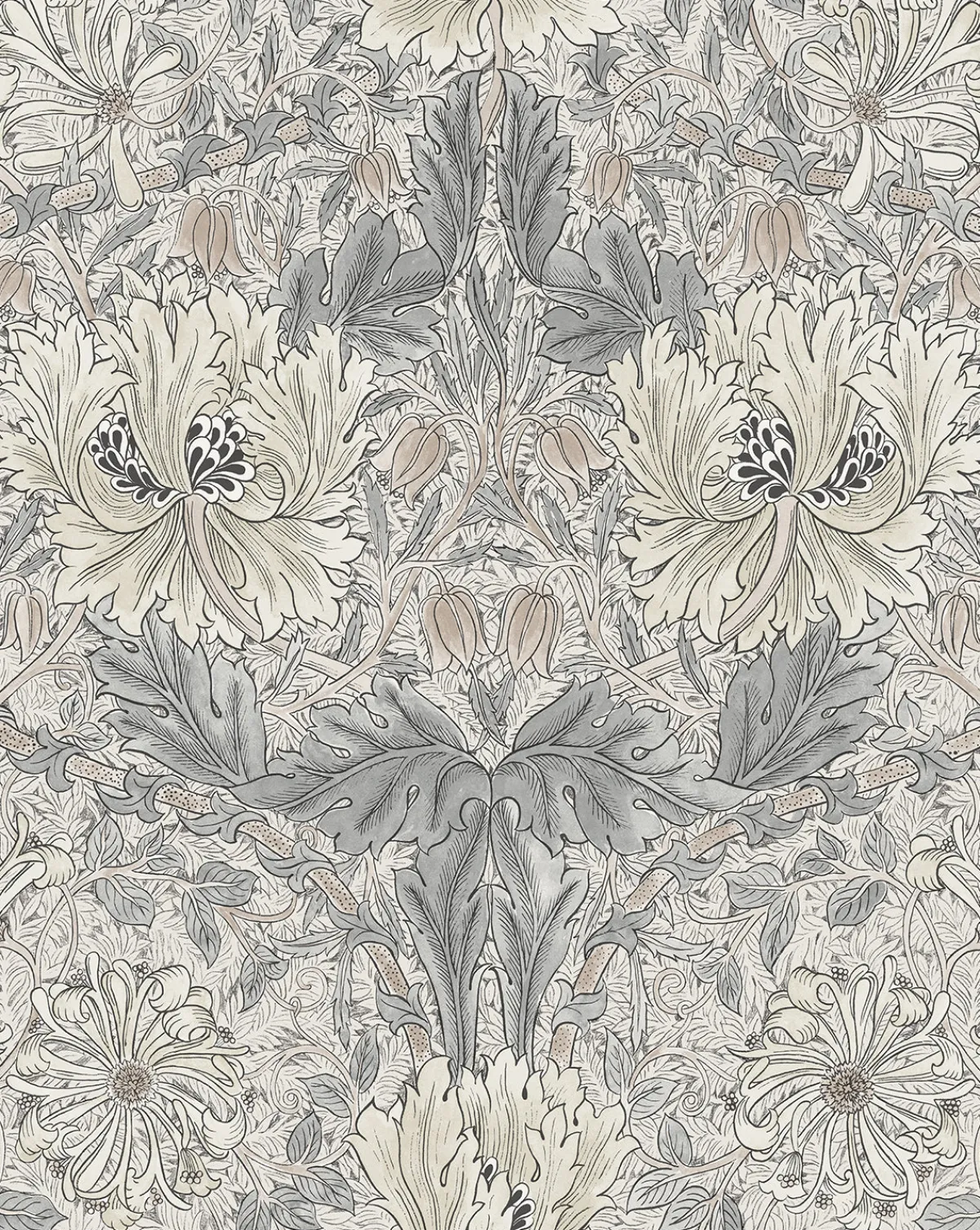 Morris & Co. x McGee & Co. Honeysuckle & Tulip Slate Blue Wallpaper|Sanderson Design Group, Inc. Online
