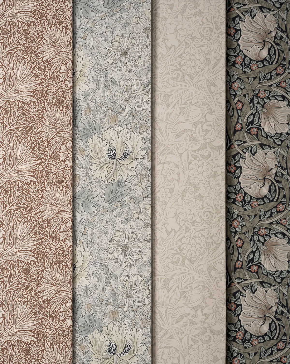 Morris & Co. x McGee & Co. Honeysuckle & Tulip Slate Blue Wallpaper|Sanderson Design Group, Inc. Online