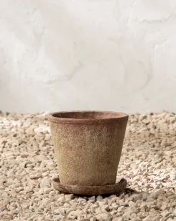 Oksana Distressed Cement Planter|Creative Co-op Hot