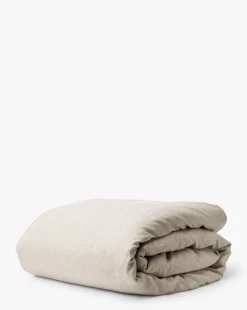 Penelope Beige Linen Duvet Cover|J Call Designs LLC dba Sew Miami LLC Clearance