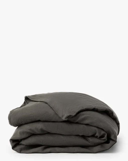 Penelope Gray Linen Duvet Cover|J Call Designs LLC dba Sew Miami LLC