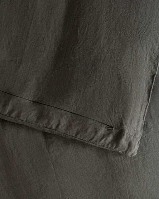Penelope Gray Linen Duvet Cover|J Call Designs LLC dba Sew Miami LLC