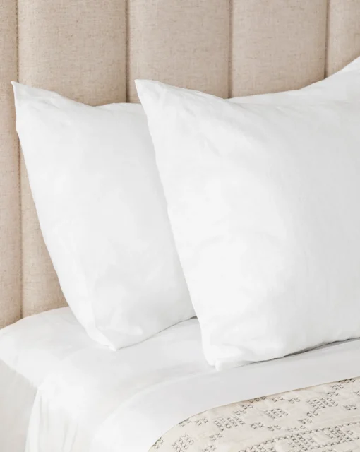Penelope White Linen Shams (Set of 2)|J Call Designs LLC dba Sew Miami LLC Best