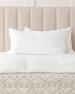 Penelope White Linen Shams (Set of 2)|J Call Designs LLC dba Sew Miami LLC Best