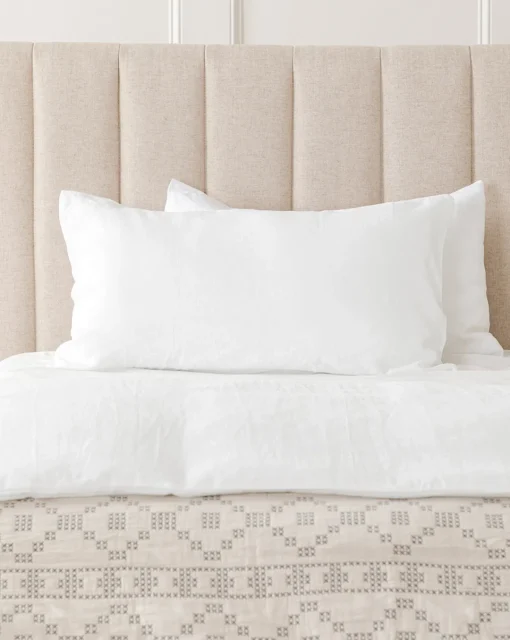 Penelope White Linen Shams (Set of 2)|J Call Designs LLC dba Sew Miami LLC Best