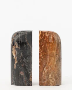 Petrified Wood Bookends (Set of 2)|Makerspalm Outlet