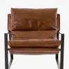 Peyton Leather Sling Chair|Four Hands New