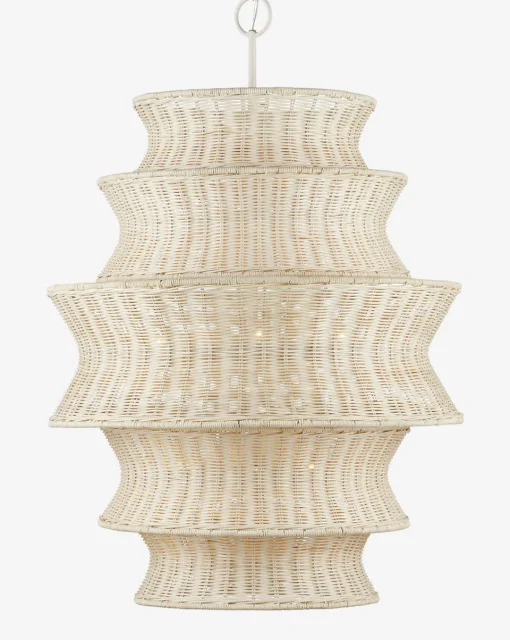 Phebe Rattan Chandelier|Currey & Co. Hot