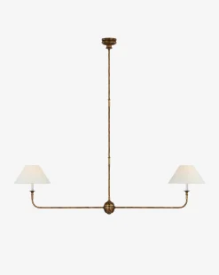 Piaf Large Two Light Linear Pendant|Visual Comfort & Co. Signature Hot