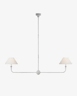 Piaf Large Two Light Linear Pendant|Visual Comfort & Co. Signature Hot