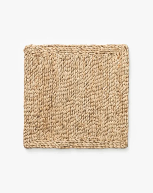 Pieced Handwoven Jute Rug Swatch|Palm Fiber Online