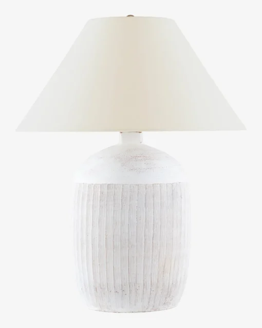Portis Combed Round Table Lamp|Visual Comfort & Co. Signature Clearance