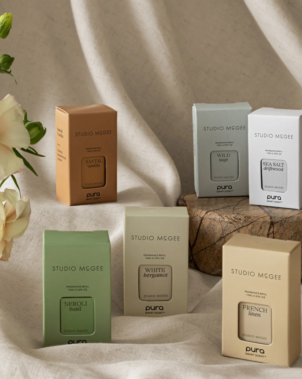Pura x Studio McGee Sea Salt Driftwood Home Fragrance Refill|Pura Scents Outlet