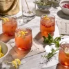 Ribbed Short Drinking Glasses (Set of 4)|Transparent Overseas Best