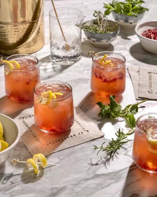 Ribbed Short Drinking Glasses (Set of 4)|Transparent Overseas Best