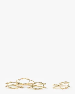 Romy Knot Napkin Rings (Set of 4)|Creative Co-op Hot