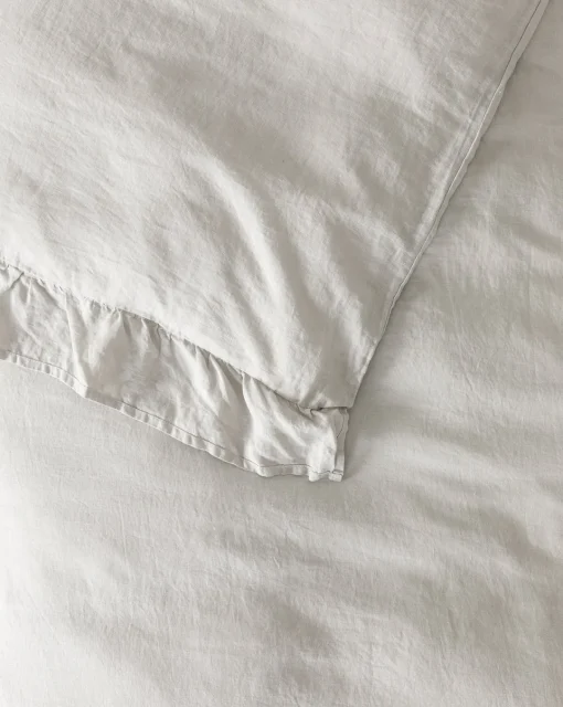 Ruffle Linen Duvet Cover|Makerspalm New