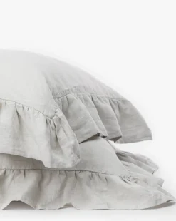 Ruffle Linen Shams (Set of 2)|Makerspalm Outlet