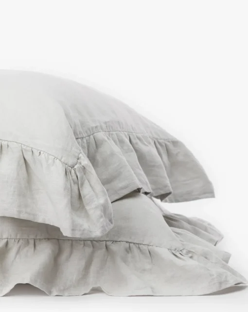 Ruffle Linen Shams (Set of 2)|Makerspalm Outlet