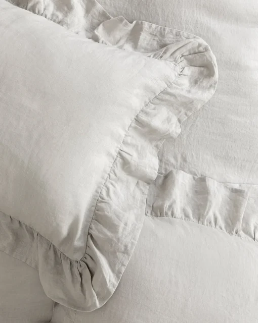 Ruffle Linen Shams (Set of 2)|Makerspalm Outlet