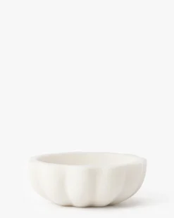 Scalloped Marble Bowl|Zodax Clearance