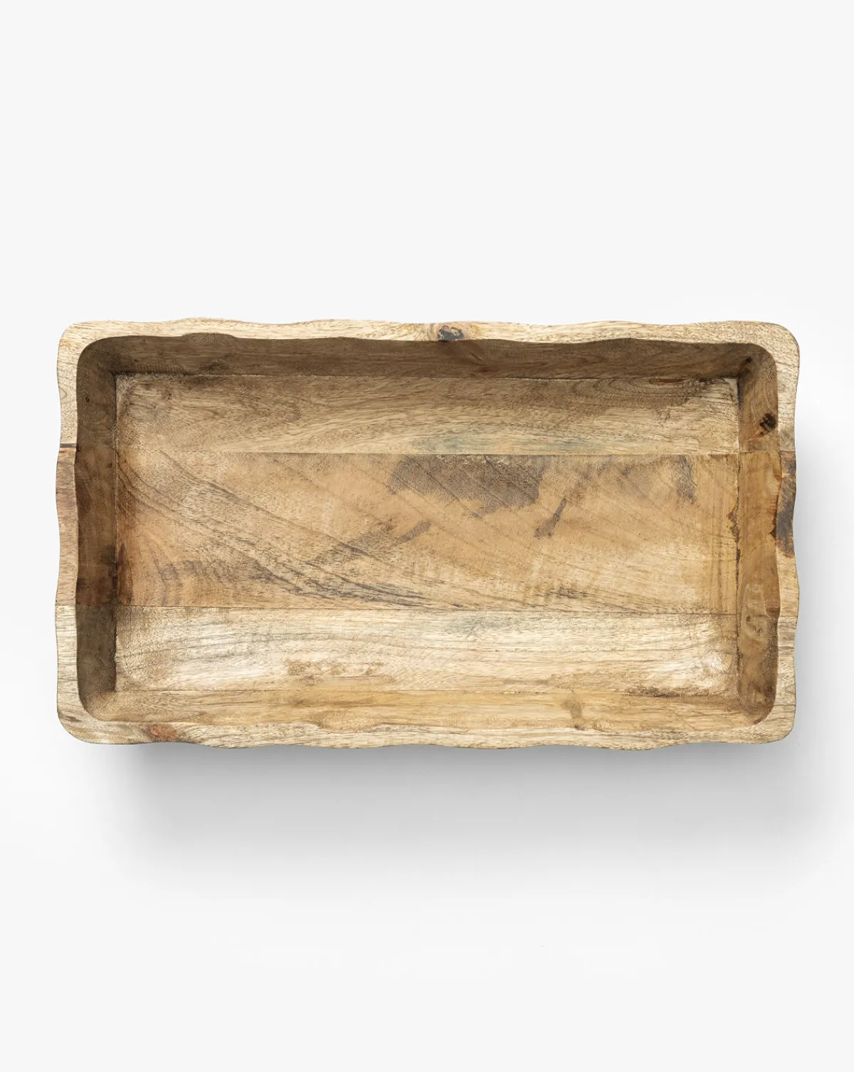 Scalloped Wood Tray|Creative Co-op New