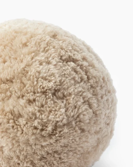 Sherpa Tan Ball Pillow|Monsoon Impex Hot