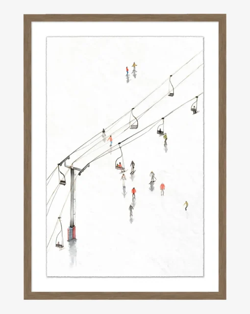 Snowy Ski Lift II|Art Headquarters, LLC DBA Wendover Art Group DBA Kevin O'Brien Studio New